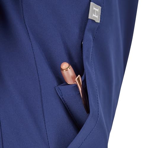 Hanes Womens Jacket, Zip-up Healthcare for Moisture Wicking Medical-Scrubs-Jackets, Athletic Navy, 2X US