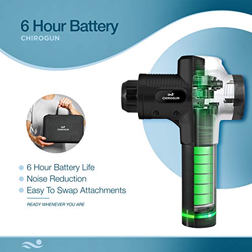 Chirogun Deep Tissue Massage Gun with 15 Head Attachments and 30 Speed