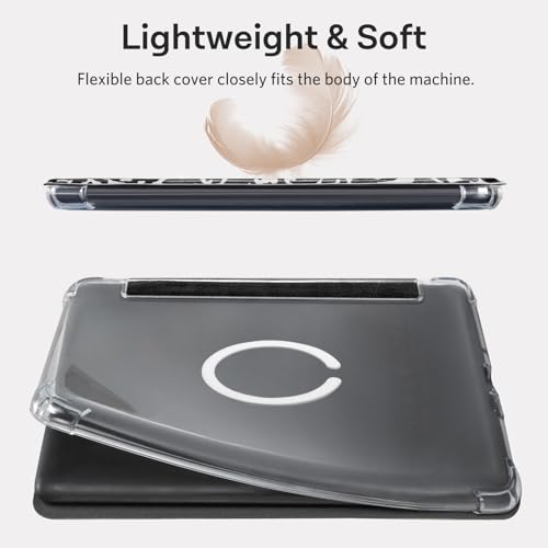 Image of CoBak Magnetic Case for 7 inch Kindle Paperwhite 12th Gen 2024 and Kindle Colorsoft - Compatible with iPhone MagSafe, for Samsung /Belkin /Anker Wireless Charging Pads, Clear Back Cover, Auto Sleep Wake