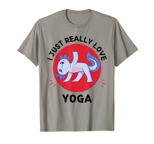 Kawaii Axolotl Me encanta el yoga Axolotl Yoga Lover Camiseta