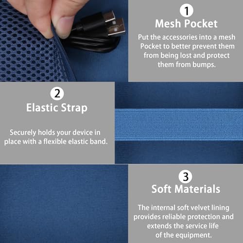 Image of for Bose New SoundLink Micro 2nd Gen Portable Bluetooth Speaker Hard Protective Case, Portable Travel Case with Carabiner (Twilight Blue) - co2CREA