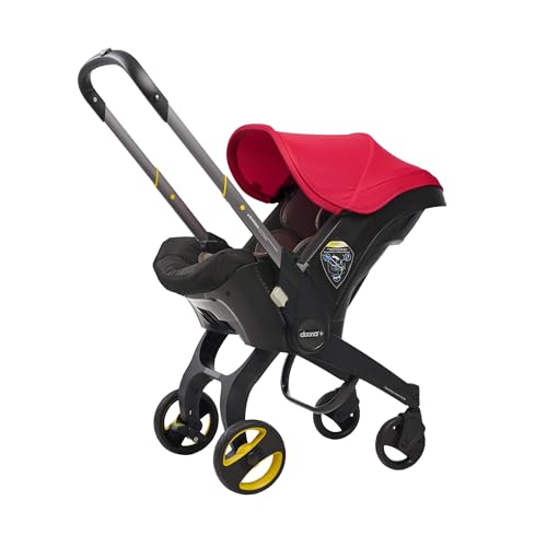 Image of Doona Car Seat & Stroller, Flame Red - All-in-One Travel System