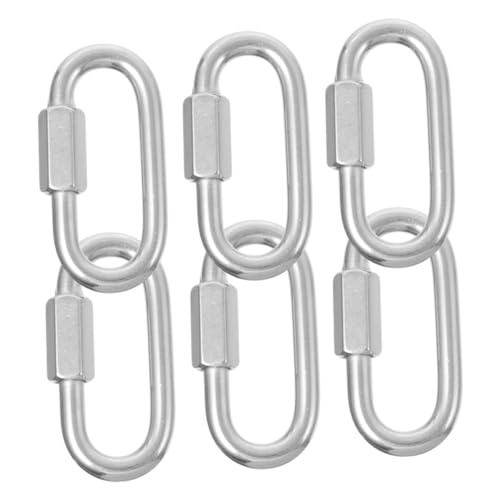 OSALADI 6pcs Carabiner Clips Portable Heavy-Duty Hooks for Outdoor Climbing Hiking Camping and Fishing Durable Wear-Resistant Safety Buckles for Everyday Use