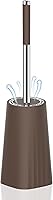 Vista 18 de SetSail Cepillo de Inodoro, Juego de Cepillo de Inodoro de Tamaño Compacto y Soporte para Baño con Mango de Acero Inoxidable, Cepillo Limpiador