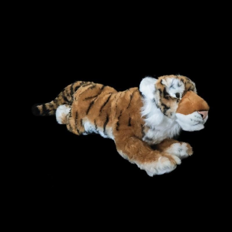Realistisches Tigerjunges-Plüschtier, weiches sibirisches Tiger-Kuscheltier, Wildtier-Dekorationsfigur