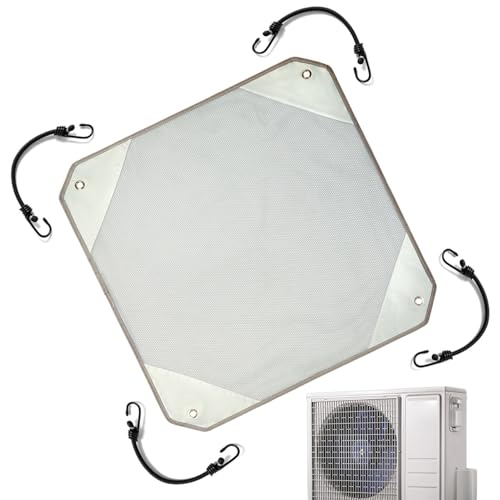 Cubierta de unidad de aire acondicionado al aire libre, cubierta protectora de aire acondicionado, unidad de aire acondicionado de malla de protección de hojas, compresor impermeable para hojas