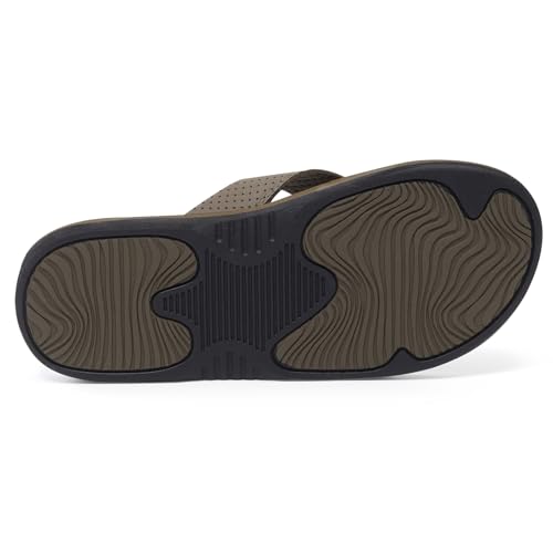 Image of MALIDA Mens Flip Flops Non-Slip Bathroom Shower Shoes Waterproof Cushion foam Indoor and Outdoor Thong Sandals