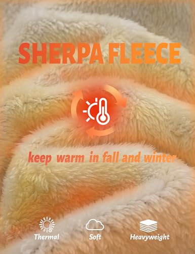 Cavva Men's Sherpa Hoodie Fleece Lined Pullover Warm Thermal Winter Workwear Mens Windproof Heavyweight Sweatshirt2