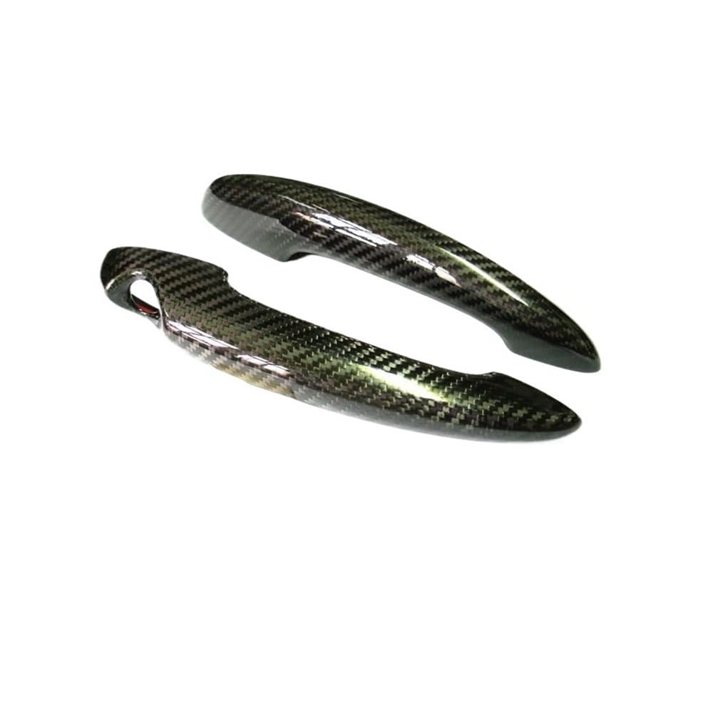 Poignée porte voiture protection anti-rayure carbone noir Cooper R55 R56 R60