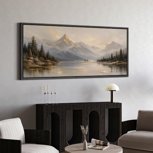 Image of MUDECOR Extra Large Framed Canvas Print Wall Art Pine Art for Living Room