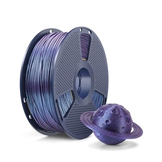 Galaxy PLA 3D Printer Filament, Sparkling and Dazzling PLA Filament 1.75mm, Neatly Wound 3D Filament, Colorful Black, Dimensional Accuracy +/-0.02mm, 1KG Spool.(PLA Galaxy)