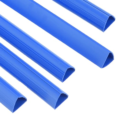 PATIKIL 10Pcs Binding Bars, 25mm Binding Bars Slide Grip 220 Sheets Capacity A4 Size Report Binder Triangle Presentation Binder for Report Cover Resume, Blue