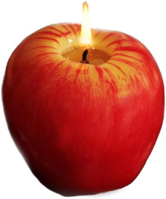 6pcs Xmas Imitation Fruit Wax Candle Ornament