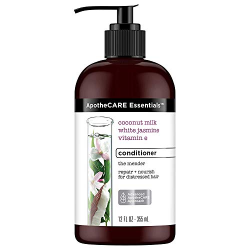 Apothecare Essentials Conditioner - The Mender - Coconut Milk, White Jasmine, Vitamin E - Net Wt. 12 Fl Oz (355 Ml) Per #TOP1
