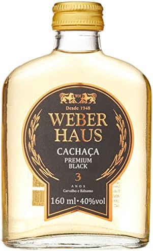 Cachaca Premium Weber Haus Black 160 Ml Weber Haus Sabor 160 Ml