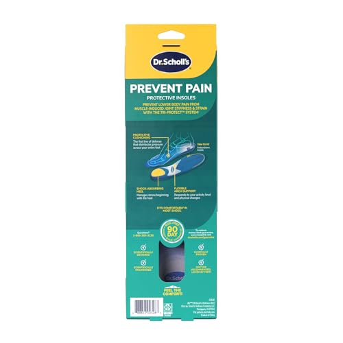 Dr. Scholl's Prevent Pain Protective Insoles, Protect Against Foot, Knee, Lower Back Pain, Promote Foot Health & Wellness, Trim to Fit Insert, Men Shoe Size 8-14, 1 Pair - image 9