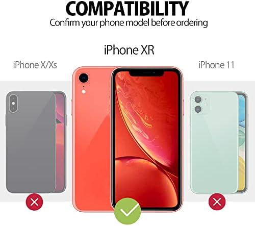 MyGadget 2 in 1 Wallet Case for Apple iPhone XR - Magnetic PU Leather Flip Cover w/Card Slots & Detachable Back Slim TPU Bumper Shell Black