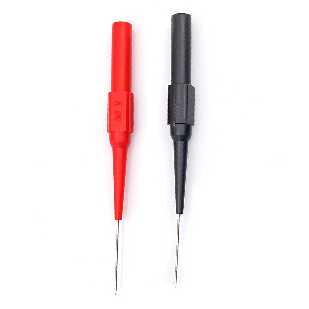FainWan 2pair Multimeter Test Lead Extention Back Probes Sharp Needle Micro Pin Stainless Steel Tipped Tip for Banana Socket Tester