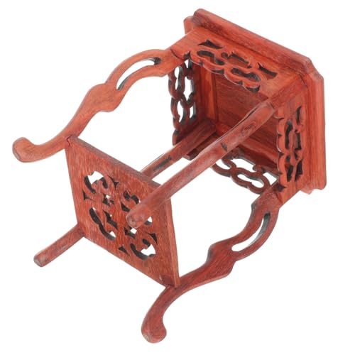 STOBAZA Soporte de Madera para Macetas y Artesanías Base Resistente para Decoración de Hogar Chino Pedestal Antiguo para Exhibición de Flores y Objetos Decorativos