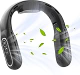 ブレードレス 吊り下げ式ネックファン 冷却プレート付き 3000mAh 充電式 3 速度 360° エアフロー冷却 静か ウェアラブル スポーツ 旅行用 E31