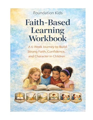 Foundation Kids: Faith-Based Learning Workbook: A 6-Week Journey to Build Strong Faith, Confidence, and Character in Children