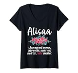 Alisaa Meaning Wife Girlfriend Definition Alisaa V-Neck T-Shirt