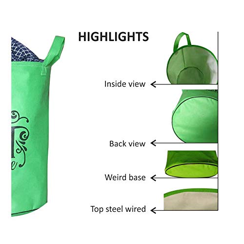 A&A Multipurpose Round Shape Foldeable Open Laundry Bag/Basket for Clothes with Carry Handle for Easy to Use & Transport. offers donot miss 3 A&A Multipurpose Round Shape Foldeable Open Laundry Bag/Basket for Clothes with Carry Handle for Easy to Use & Transport. offers donot miss