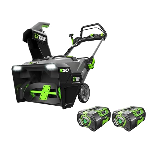 EGO Power+ SNT2103 21-Inch 56-Volt Cordless Snow Blower with Peak Power Two 7.5Ah Batteries and Rapid Charger Included, Black