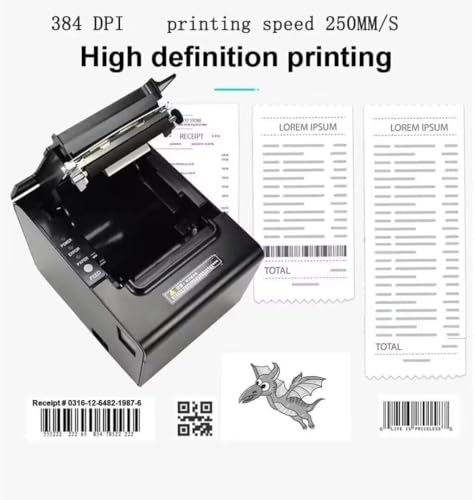 Image of Bluetooth pos kithcen printer,80mm Restaurant Auto cutter thermal receipt bill ticket printer,Compatible with android /WINDOWS,NOT for ios /ipad /MAC /POS Systerm /Uber /DoorDash /Square (Bluetooth+USB)
