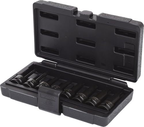 Jeu de douilles tournevis longues à chocs Torx T30-80 pour accès difficile - 2