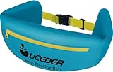 UCEDER Swim Flotation Belt for Adults, Adjustable Swim Belt with Zippered Pocket & Quick Release Buckle,3-Section EPE Swimming Buoyancy Belt,Ideal for Water Aerobics, Pool Training, Aqua Jogging (M)