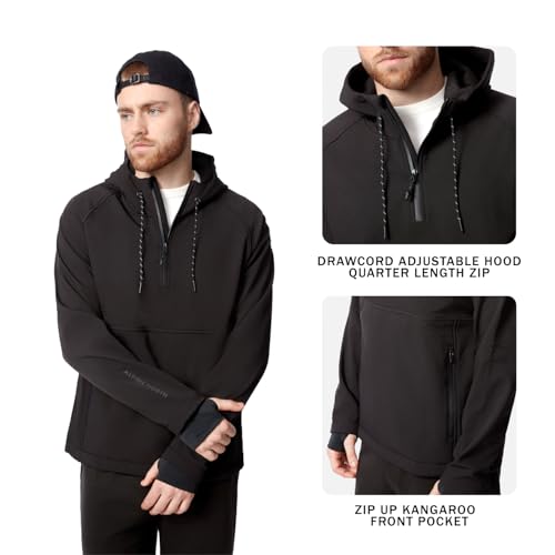 ALPINE NORTH Vargas Men's Anorak Softshell Jacket, Waterproof Windproof Pullover Heavyweight Hoodies4