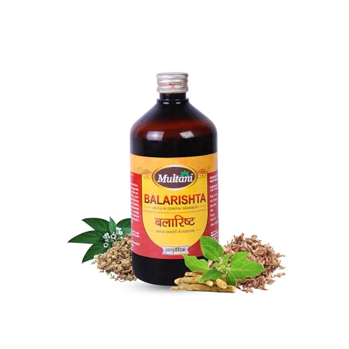 Image of Multani Balarishta | Usefull In Weakness, Stress Relief, Vata Imbalance | For Joints Pain, Insomnia, Poor Digestion, Vata Issues & Arthritic condition 450 Ml