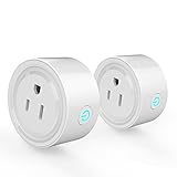 Smart Plug, Potensic 2-Pack Wireless Outlet WiFi Plug US Socket,Works with Alexa,Switch On/Off your electric equipment from Anywhere, Timing Function