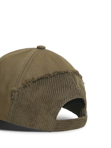 Image of JACK & JONES Men Green Dual Ripped Baseball Cap