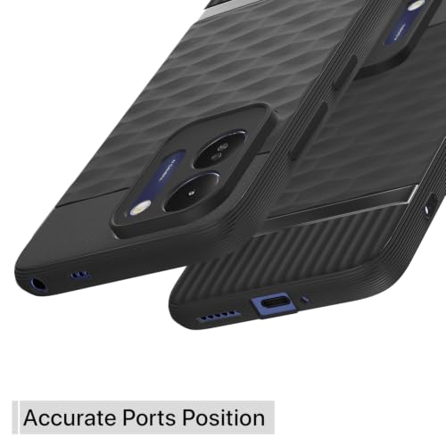 Image of Outlouders Back Cover for Poco M8x 5G | Full Camera Protection | TPU Soft Flexible Shockproof Bumper Case (Black)