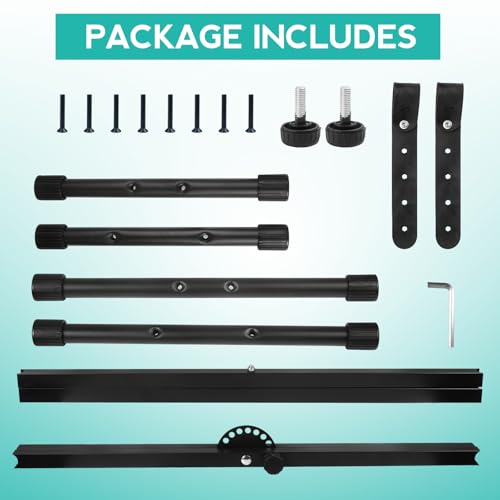 Image of Keyboard Stand & Piano Bench Set, Double X Adjustable, 7 & 4 Height Levels, Black Alloy Steel