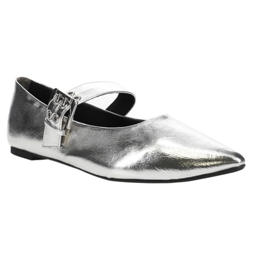 BC Women's Spinning Around Metallic Mary Jane Flat2