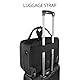 VANKEAN 17.3’’ Laptoptasche mit Rollen für Herren, Stylische Handgepäck-Aktentasche Laptoptasche wasserdichte mit Rollen für die Nacht mit RFID-Taschen für Reisen/Arbeit/Schule-Schwarz