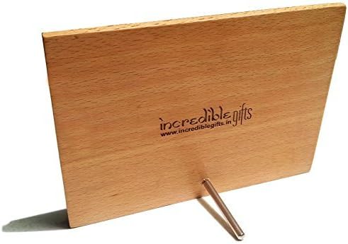 Incredible Gifts India Wooden Engraved Fathers Day Photo Frame (7x4, Beige), Tabletop