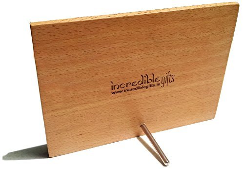 Incredible Gifts India Wooden Engraved Fathers Day Photo Frame (7x4, Beige), Tabletop