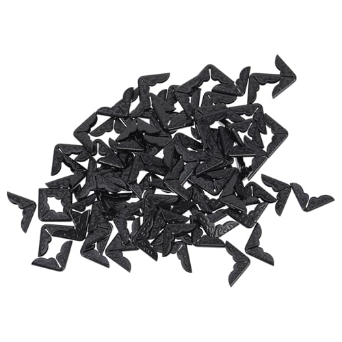 LAPYAPPE 100 Stück Buch Eckenschutz aus Eisen 14mm Vintage Metall Bücherecken für Fotoalben Scrapbooking und Ordner Stabile Selbstgemacht Schutzhüllen für Papier und Karton