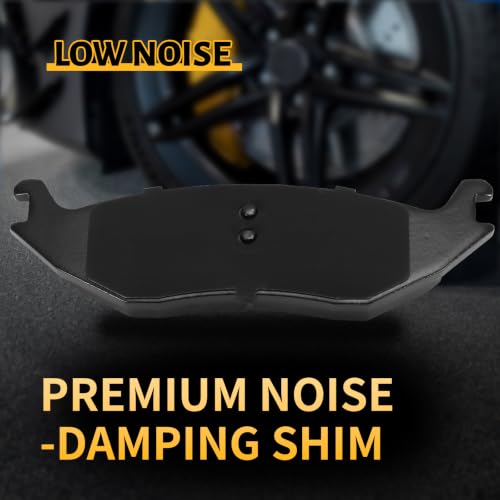 Image of Ceramic Rear Brake Pads Compatible with 2007-2009 Chrysler Aspen;For Select Dodge Durango /Ram 1500;2003 Dodge Ram 1500 Van;2011-2018 Ram 1500;2019-2023 Ram 1500 Classic(D967)