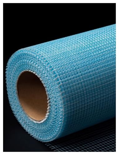 Rete in fibra di vetro per intonaco Rete in fibra di vetro for intonacare e intonacare 3,3 piedi blu giallo lunghezze 98-492 piedi(Bule,98ft)