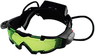 sunwes Night Vision Goggles Adjustable Kids LED Night Goggles for Racing Bicycling Hunting to Protect Eyes Children Gift, Black & Green, (494144)