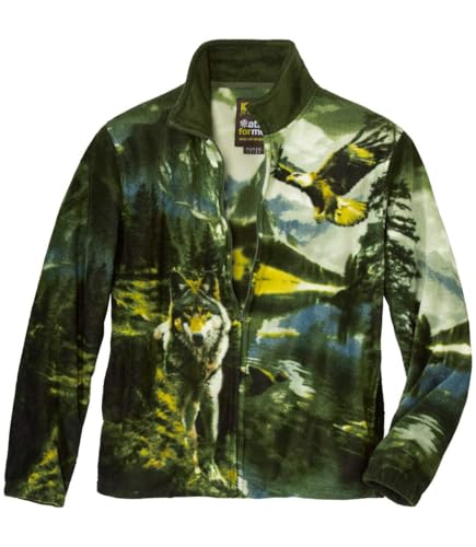 ATLAS FOR MEN - Chaqueta Polar con Estampado Rocheuses - XL