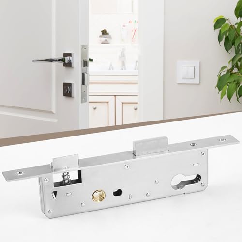 Edelstahl Einsteckschloss 85x20 mm, Türschloss, Gartentor Schloss Mit Einpunktverriegelung, Rostfrei, Sicher & Vielseitig für Türen & Tore, Silber