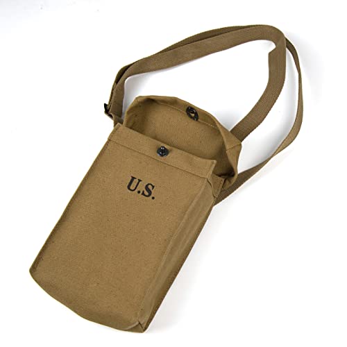 Ww2 Us Thompson Magazine Pouch Bag With Strap Canvas Wwii Grey #TOP4