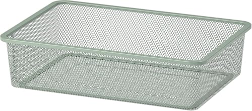 Ikea TROFAST Netz-Aufbewahrungsbox, 42 x 30 x 10 cm, hellgrün-grau
