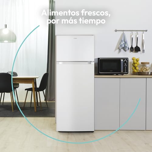 Frigorífico combi blanco Candy CDG1S514EW con cajón verdulero e iluminación LED 7